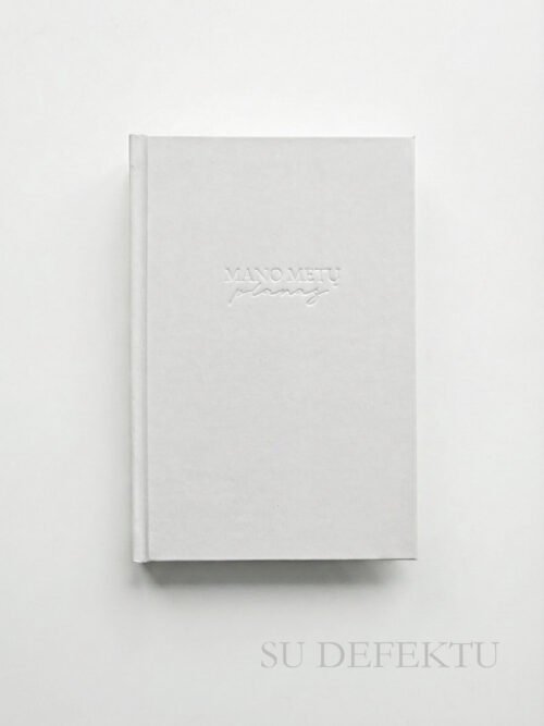 „MANO METŲ PLANAS“ Baltas (Su minimaliais viršelio defektais)