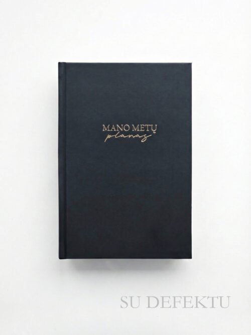 „MANO METŲ PLANAS“ Juodas (Su minimaliais viršelio defektais)