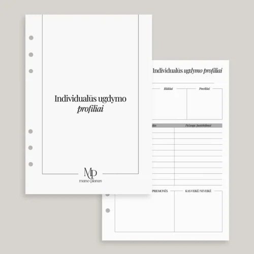 planuoklio-papildymas-individualus-ugdymo-profiliai Planuoklio pildymo rinkinys - individualių ugdymo profilių titulinis ir vidinis puslapis.