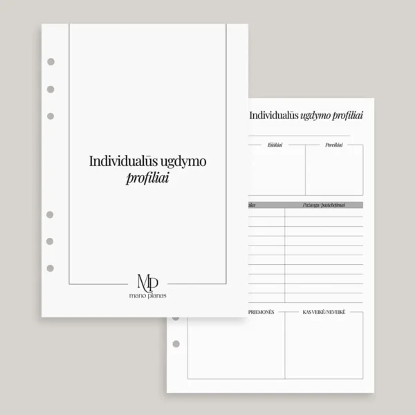 planuoklio-papildymas-individualus-ugdymo-profiliai Planuoklio pildymo rinkinys - individualių ugdymo profilių titulinis ir vidinis puslapis.