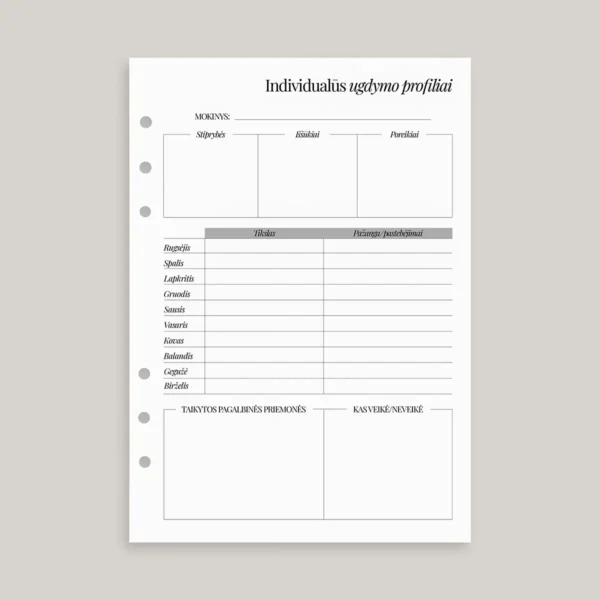 planuoklis-mokinio-individualaus-ugdymo-profilis Planuoklio vidiniai lapai - mokinio individualaus ugdymo profilis su pažangos ir tikslų sekimu.